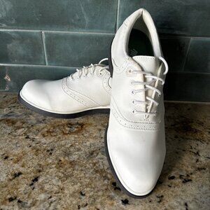 MacGregor Golf Shoes Mens 8 Classic Saddle‎ White Style 1978 Spikes Lace Up